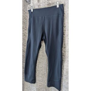 Lululemon Womens Size 8 Navy‎ Blue Wunder Under Crop Legging